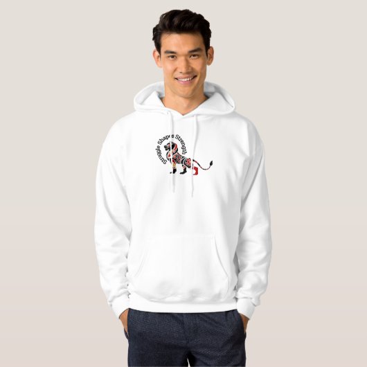 Veste À Capuche La lutte forge la force (Devant entier)