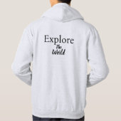 Veste À Capuche La luxure en Silhouette : Explorez le monde (Dos)