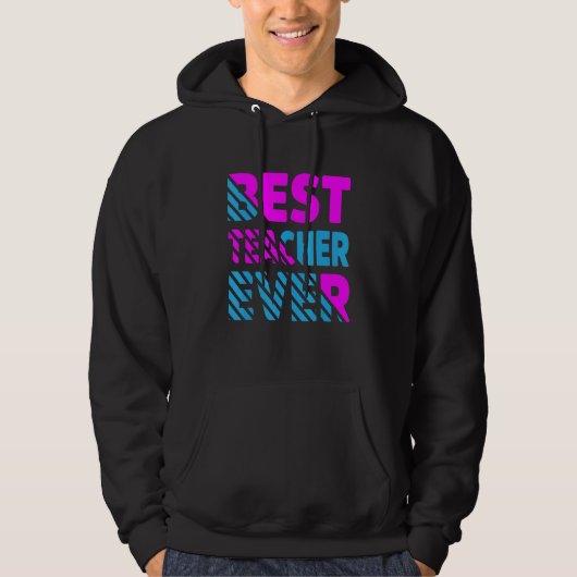 Veste À Capuche La meilleure appréciation de l'enseignant (Devant)