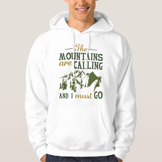 Veste À Capuche La Montagne Appelle (Devant)