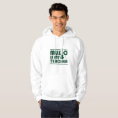 Veste À Capuche La musique est mon professeur (Devant entier)