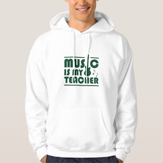 Veste À Capuche La musique est mon professeur (Devant)