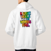 Veste À Capuche La musique guérit (Dos)