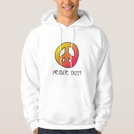 VESTE À CAPUCHE LA PAIX SORTIE ! (Devant)