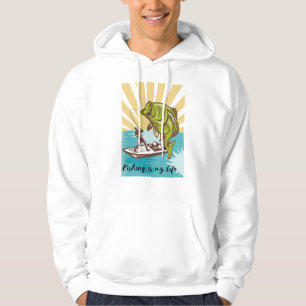 Veste À Capuche la pêche est ma vie