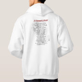 Veste À Capuche la prière du pompier (Dos)