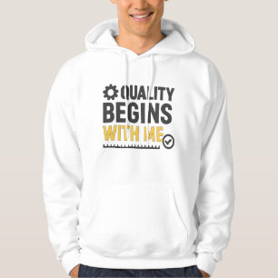 Veste À Capuche La qualité commence par moi Culture de travail pos