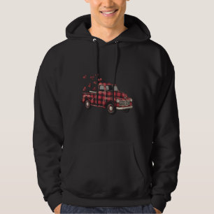 Veste À Capuche La Saint-Valentin Camion Drôle Buffalo Plaid Léopa