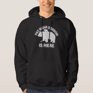 Veste À Capuche La saison de l'ours gras est ici - blanc