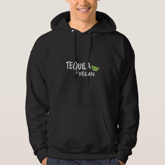 Veste À Capuche La tequila est Vegan (Devant)