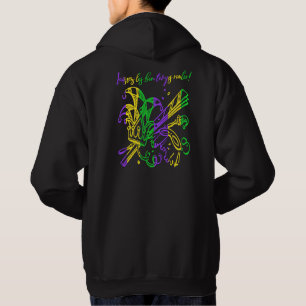 Veste À Capuche La typographie mardi Gras