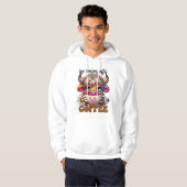 Veste À Capuche La vie commence après le café (Devant entier)