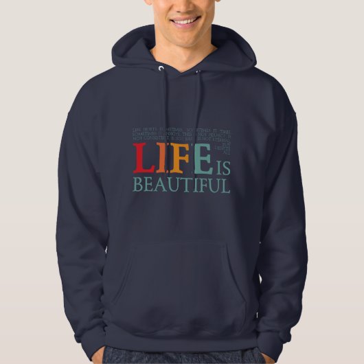Veste À Capuche La vie est belle (Devant)