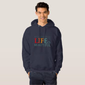 Veste À Capuche La vie est belle (Devant entier)