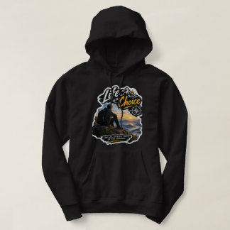 Veste À Capuche La vie est un choix Montagne Aventure Coucher de s