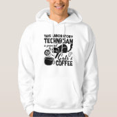 Veste À Capuche Lab Tech Laboratory Technician Cats Coffee Science (Devant)