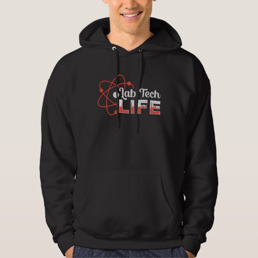 Veste À Capuche Lab Tech Vie Laboratoire Science Technicien Cadeau (Devant)