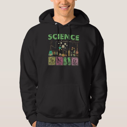 Veste À Capuche Laboratoire des éléments de chimie scientifique (Devant)