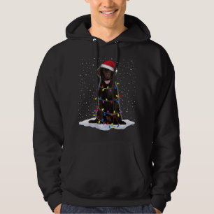 Veste À Capuche Labrador récupération Père Noël Christmas Tree Lig
