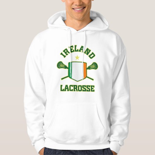 Veste À Capuche Lacrosse de l'Irlande (Devant)