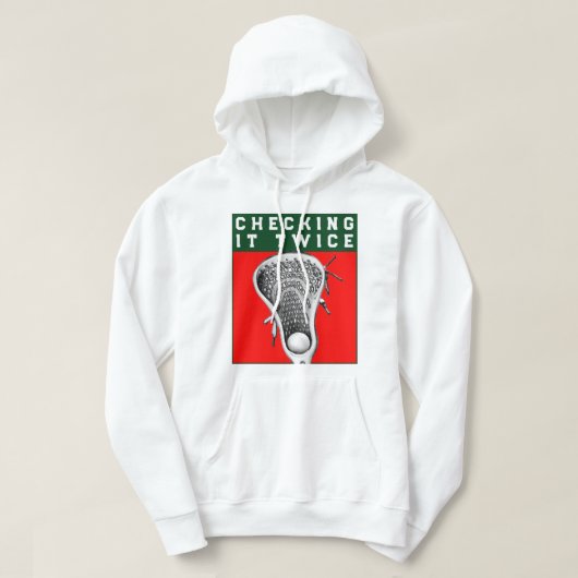 Veste À Capuche Lacrosse Fêtes de Noël (Design devant)