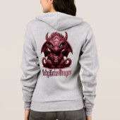 Veste À Capuche LadyLotusDragon-gris (Dos)