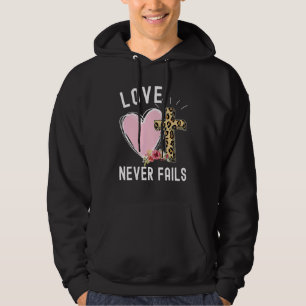 Veste À Capuche L'amour dans la foi n'échoue jamais les Tee - shir