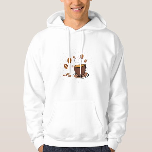 Veste À Capuche L'amour du café (Devant)