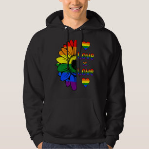 Veste À Capuche L'Amour Est Amour Arc-en-ciel Tournesol Lgbt Gay L