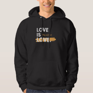 Veste À Capuche L'Amour Est L'Amour. Traite-Le. Ide sarcastique de