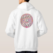 Veste À Capuche L'Amour Est Une Fierté D'Amour   (Dos)