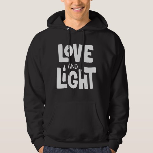 Veste À Capuche L'Amour Et La Lumière Hanoukka (Devant)