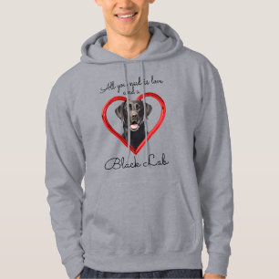 Veste À Capuche L'amour et un Black Lab