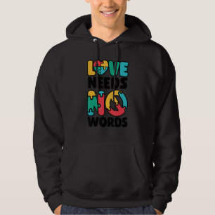 Veste À Capuche L'amour n'a pas besoin de mots Professeur SPED Sen