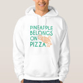 Veste À Capuche L'Ananas Appartient À La Pizza (Devant)