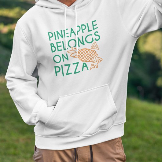 Veste À Capuche L'Ananas Appartient À La Pizza