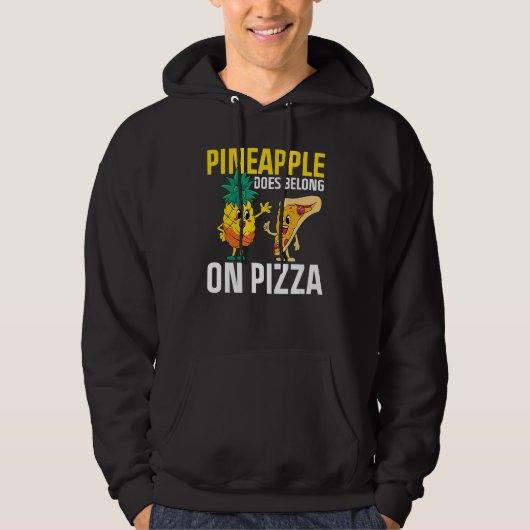 Veste À Capuche L'Ananas Appartient À La Pizza Pizza (Devant)