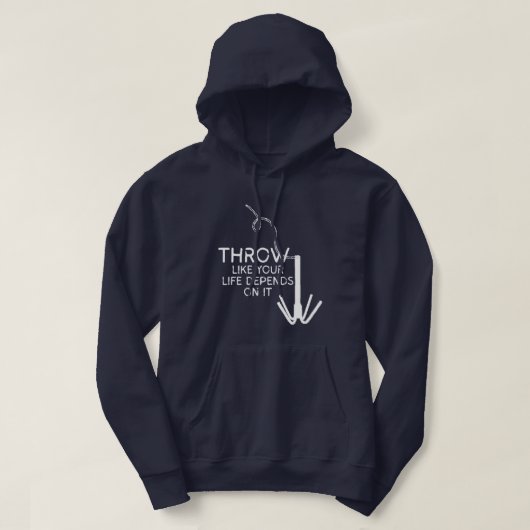 Veste À Capuche Lanceur d'hameçon Pêche drôle (Design devant)