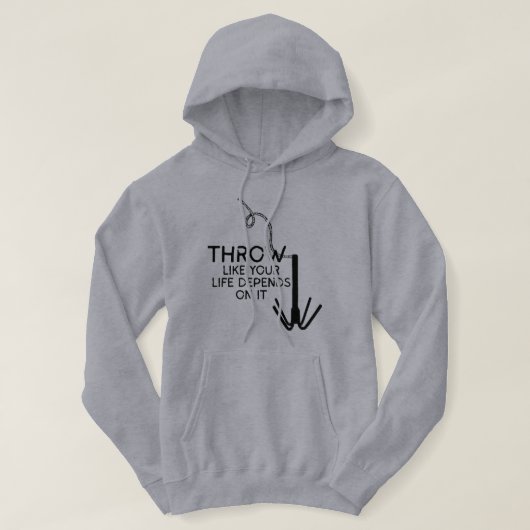 Veste À Capuche Lanceur d'hameçon Pêche drôle (Design devant)