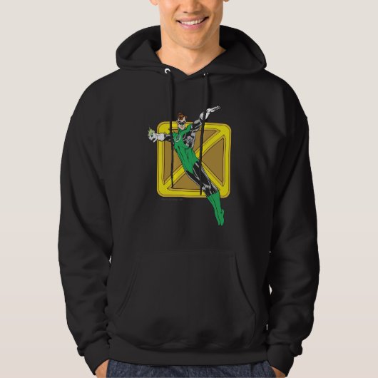 Veste À Capuche Lanterne verte avec Arrière - plan (Devant)