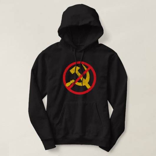 Veste À Capuche L'anti-communisme soit gentil, ne sois pas la Répu (Design devant)