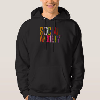 Veste À Capuche L'Anxiété Sociale Parfait Pour L'Ambiance Sociale 
