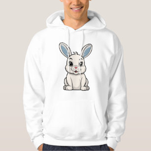 Veste À Capuche Lapin Blanc
