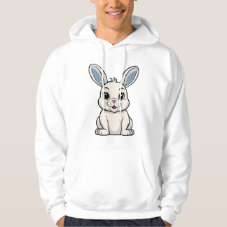 Veste À Capuche Lapin Blanc