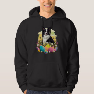 Veste À Capuche Lapin de Pâques Border Collie Œufs Chien sur bordu