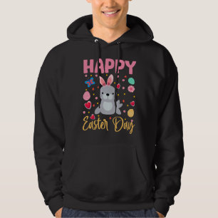 Veste À Capuche Lapin Otarie Oeufs Colorés Chasse Joyeuses Pâques