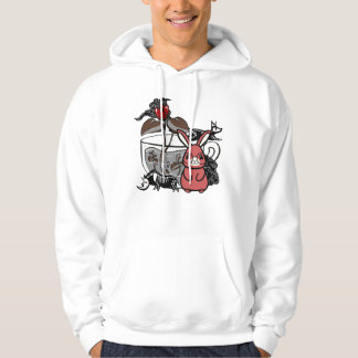 Veste À Capuche Lapin Rouge Foncé et Tasse de Thé Mystique