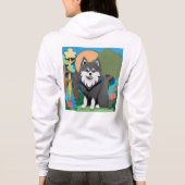 Veste À Capuche Lapphund finlandais (Dos)