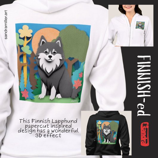 Veste À Capuche Lapphund finlandais