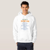 Veste À Capuche las 3 leyes de Newton (Devant entier)